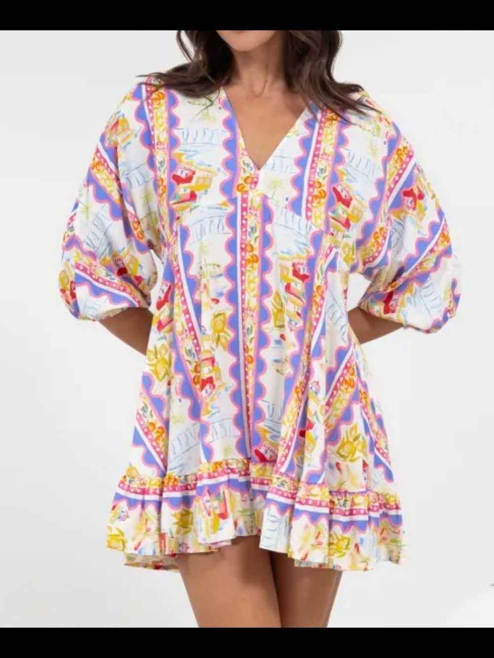 Label of Love Multicolor Printed Dress - Bright Colorful Pattern